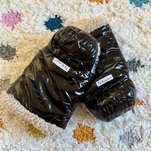 7AM Enfant Black Polar Warmmufs Super Soft Plush Lining